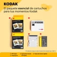 thumbnail image 3 of KODAK Mini 3 Retro 4PASS Impresora de Fotos Portátil (7,6x7,6cm) + 8 Hojas, Blanco, 3 of 5