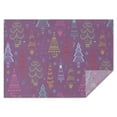 thumbnail image 1 of Nappe de Noël Résistante aux Plis Lavable Cols de Table Housses de Table Boules Colorées Arbres de Pin Flocon de Neige Nappes pour Fond de Noël Intérieur Extérieur Anniversaire Rectangle, 60x84 Pouces, 1 of 5