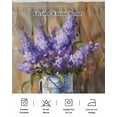 thumbnail image 7 of Purple Lavender Bed Skirt California King Size 18" Drop Wood Board Iron Bucket Oil Painting Style Ruffled Wrap Around Bed Skirts Adjustable Elastic Bedskirt Dust Ruffle for California King Size Bed, 7 of 7