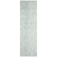 thumbnail image 3 of SAFAVIEH Abstract Emely Abstract Wool Runner Rug, Ivory/Blue, 2'3" x 16', 3 of 13