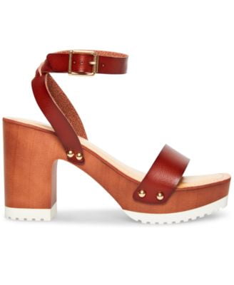caprise wooden platform sandals