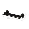 thumbnail image 6 of Fufafayo under $5 Towel Rack, Modern Bathroom Storage Shelf 17.7In Bath Towel Shelf with Towel Bars Plastic Wall Mounted, 6 of 9