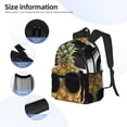 thumbnail image 4 of Daiia Pineapple With Black Glasses School Backpack for Men Women, Unisex Large Waterproof Bookbag Schoolbag Casual Daypack for High School/College/Teens/Travel/Work Black, 4 of 8