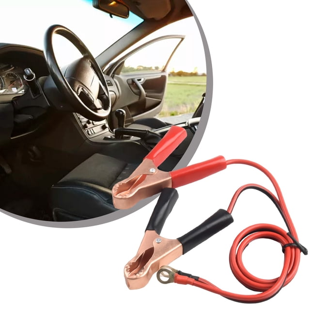 Bgsha Car Battery Cable Booster Battery Clamp Wire Car Battery Inverter Cable Line Starter Lea-d Charge Tool Car Parts