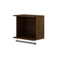 thumbnail image 4 of Rockefeller 2-Piece 20.8 Open Floating Hanging Closet with Shelf and Hanging Rod in Brown, 4 of 7