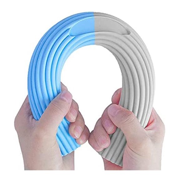 Barre de Couple en silicone Barre D\'entraînement Physique Multifonction - Outil d'Entraînement, Entraînement de Force, Entraînement de Résistance Exercices de Tonification Durable Prise Antidérapante - Gris