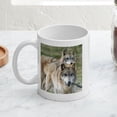 thumbnail image 3 of CafePress - Grey Wolves Square Photo Mug - 11 oz Ceramic Mug - Novelty Coffee Tea Cup, 3 of 3