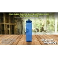 thumbnail image 4 of 10 Poly-Clear Plastic Water Bottles Set, 32 oz. - Durable, Leak-Resistant, Push-Pull Lids - Trans Blue, 4 of 5