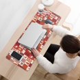 thumbnail image 3 of Long Mouse Pads for Desk,Red Christmas Patchwork Pattern Desk Mats on Top Of Desks, Desk Mouse Pad Extra Large with 3mm Non-Slip Base and Stitched Edge for Gaming,Office,Work,Home 31.5x11.8in, 3 of 5