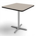 thumbnail image 6 of Hampden Furnishings Bennet Collection Steel Frame 36" Square Top x Base, 36" Height, Cafe Table Grey Frame/Grey Nebula Top, 6 of 13