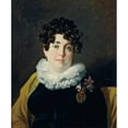 thumbnail image 2 of Nicolas-Antoine Taunay 20x24 Gold Ornate Framed and Double Matted Museum Art Print Titled - Portrait of the Marquise of Belas, 2 of 4