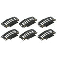 thumbnail image 4 of Clips para extensiones de cabello, 100 unidades, 9 dientes, clips para extensiones de cabello, clips para pelucas, elegantes y modernos, 4 of 8