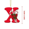 thumbnail image 3 of JilgTeok26 Letters Christmas Tree Decoration Pendant,Christmas Tree Ornaments Personalized DIY Christmas Ornaments Christmas Decoration Xmas Tree Hanging Decor(H:3.94in), 3 of 4