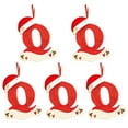 thumbnail image 1 of Agiferg Christmas Little Red Hat Letter Pendant DIY Writable Name 26 Letter Pendant 5PCS, 1 of 5
