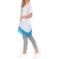 thumbnail image 2 of HAPPY BAY Women's Chiffon Summer Beach Open Front Holiday Kimono Beachwear Duster Cardigans for Women XL-XXL Sky Smoke_AB743, 2 of 4