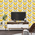 thumbnail image 4 of FNNMNNR Peel and Stick Wallpaper Stripe Removable Wallpaper 15.75 in X 47.24 in Black/Gold Self Adhesive Wallpaper Modern Durable for Home Decoration Old Furniture Renovation, 4 of 9
