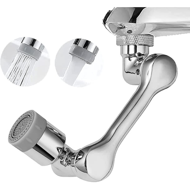 Extensor Giratorio Para Grifo De Cocina O Baño – 1080° De Rotación, 2 Tipos De Flujo, Fácil De Instalar