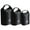 Black, variant on 3 Pack Ultralights Dry Bags for Backpacking Waterproof Storage Solution Portable Accessory for Camping and Hiking