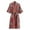 Red, variant on Tnhcen Women's Two-Layer Lightweight Breathable Bathrobe - Nylon Spandex Summer Sleepwear Robe with Waist Belt & Pockets Relaxed Home Wear (M-XL)
