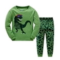thumbnail image 1 of Pijamas de Papá Noel para niños y niñas, ropa de dormir de manga larga y pantalones de algodón, de 2 a 7 años, 1 of 4