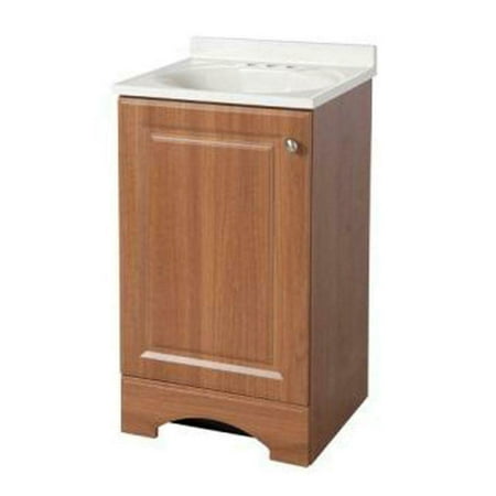 Bathroom Vanity With Marble Top Cabinet 18 Inch White Sink Pre