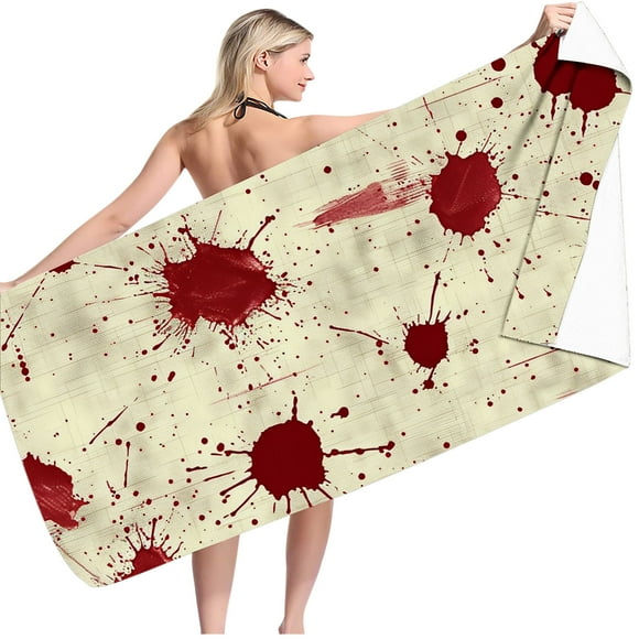 Rbaofujie Night Gowns and Sleep Wears Ladies' Halloween Printed Decorative Nightgown Bath Towel Swimming Towel Beach Towel Maternity Robe