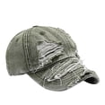 thumbnail image 2 of Unisex Ripped Distressed Denim Baseball Cap Trucker Hat Adjustable, Lightweight Fit Great for All-Day Comfort, Vintage Destroyed Snapback for Men Women, 2 of 3
