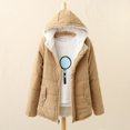 thumbnail image 4 of Chaqueta de algodón con capucha de estilo coreano grueso de otoño e invierno, chaqueta de pan de manga larga para mujer, chaqueta de algodón estilo universitario, 4 of 4