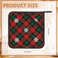 thumbnail image 2 of SKQIT Retro Christmas Plaid Print Pot Holders Set of 2, Kitchen Heat Resistant Potholder for Microwave Cooking Baking Oven End Dishes and BBQ, 2 of 7
