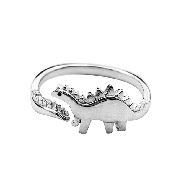 PVCS Dinosaur Ring Cute Ring Opening Adjustable Rings Best Love Gift Dainty Minimal