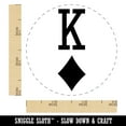 thumbnail image 2 of King of Diamonds Card Suit Self-Inking Rubber Stamp Ink Stamper - Sky Blue Ink - Small 3/4 Inch, 2 of 7