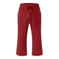 thumbnail image 4 of TZEWGL Comfortable High Waisted Wide Leg Pants For Kids Elastic Trousers Comfy Straight Leg Long Pants With Pockets For Children size 4-5T, 4 of 5