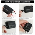 thumbnail image 4 of 2Pcs Refrigerator Locks Child Proof Fridge Lock with Password Self Adhesive Cabinet Locks Drill-Free Refrigerator Door Lock Safety Freezer Lock for Refrigerator Cabinets Drawers Window, 4 of 10