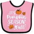 thumbnail image 3 of Inktastic Thanksgiving It's Pumpkin Season Y'all with Fall Leaves Boys or Girls Baby Bib, 3 of 4