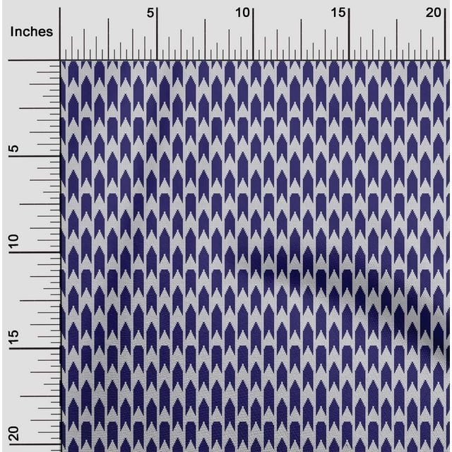 oneOone Cotton Cambric Fabric Square & Arrow Sign Kasuri Decor Fabric Printed BTY 56 Inch Wide