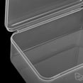 thumbnail image 4 of SHISUYAN Clear Plastic Storage Box with Hinged Lid for Small Items Crafts Accessories Rectangular Shape Bead Organizer Box for Organizing, 4 of 8