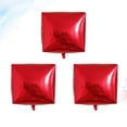 thumbnail image 6 of 3 Pcs Red Square Balloon Cube Inflatable Aluminum Film Balloon Baby 34*34cm, 6 of 8