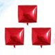 thumbnail image 3 of Globos cuadrados 4D de aluminio, 3 unidades, color rojo, para bodas, fiestas de cumpleaños y festivales., 3 of 8