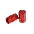 thumbnail image 5 of Motoforti Universal Tire Valve Stem Caps Car Accessories Aluminum Alloy Red 16mm 4pcs, 5 of 6
