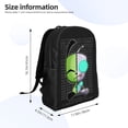 thumbnail image 4 of Invader Zim Backpacks Casual Daypacks Student Book Bag Printing Satchel Rucksack Lightweight Schoolbag, 4 of 8