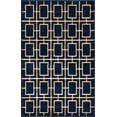 thumbnail image 2 of Rugs.com Marilyn Monroe™ Glam Trellis Collection Rug – 3' x 5' Navy Blue Gold Medium Rug Perfect For Entryways, Kitchens, Breakfast Nooks, Accent Pieces, 2 of 9