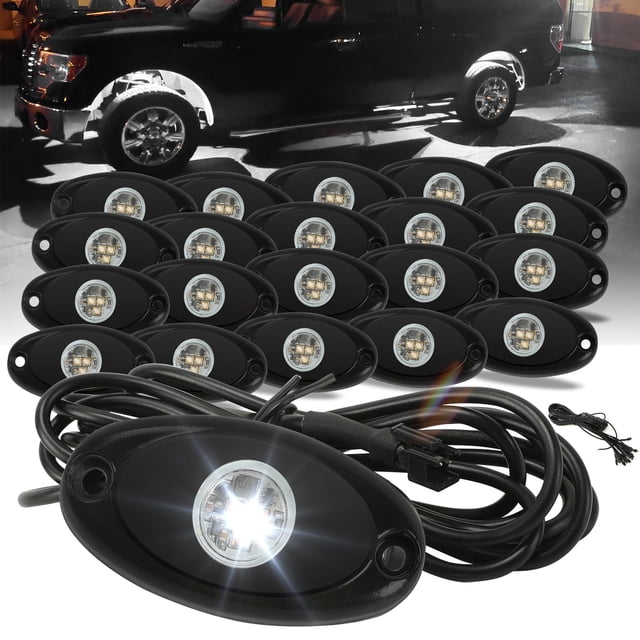 Lámpara decorativa para vehículos SUNPIE, 20 cápsulas, 6000 K, IP67, impermeable
