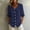 Navy, variant on Dpjklzsn Women's Cotton Blend Short Puff-Sleeve Peter Pan Collar Button-Front Blouse