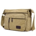 thumbnail image 3 of Mepaouo Large Shoulder Bag for Men Stylish Canvas Hobo Crossbody Laptop Handbag Sling Daypack(Khaki), 3 of 5