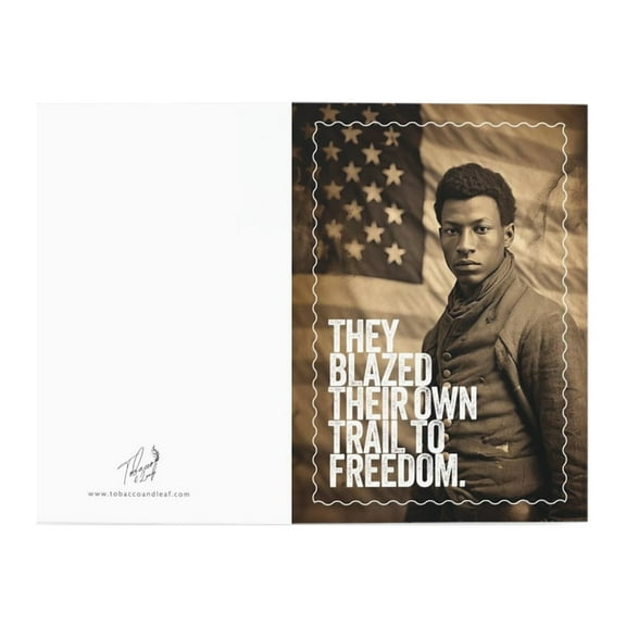 Blazed Their Own Trail - Juneteenth Greeting Cards (1, 10, 30, and 50pcs)