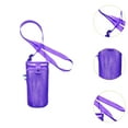 thumbnail image 4 of Portabotellas de agua perfecl malla bolsa plegable para botellas de playa PÚRPURA, 4 of 7