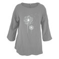thumbnail image 3 of Eashery Womens T Shirts Short Sleeve Loose Soft Womens Tshirts Cotton Grey XXL, 3 of 4