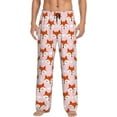thumbnail image 1 of Balery cute fox pink Pantalones de pijama para hombre, pijama ultraligero, pantalón de descanso-X-Large, 1 of 6