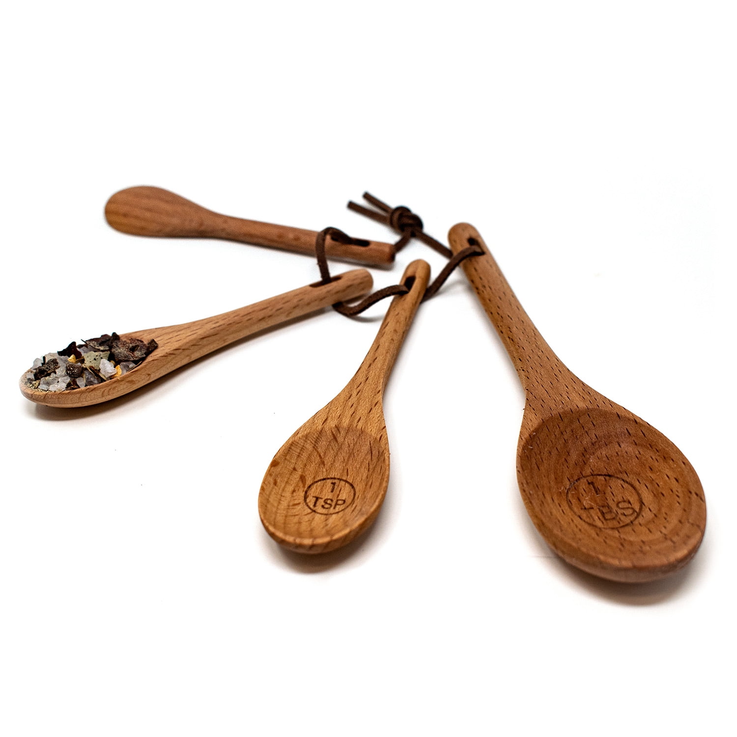 Norpro Beechwood Measuring Spoons - Thumbnail 3