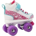 thumbnail image 5 of Lenexa Doodle Roller Skates for Girls and Boys - Kids Quads Skates - White, Pink (Kids 3), 5 of 5